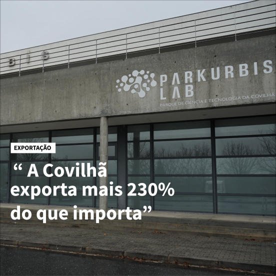 “A COVILHÃ EXPORTA MAIS 230% DO QUE IMPORTA”